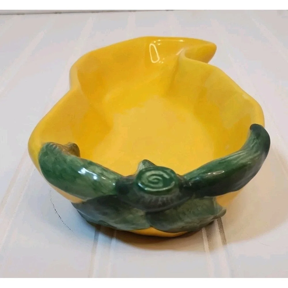 Bella Casa By Ganz Yellow Pepper Serving Dish Dip Farmhouse MCM‎ Cottage Decor